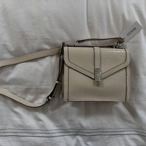 GUESS Elegant Cream Crossbody Bag